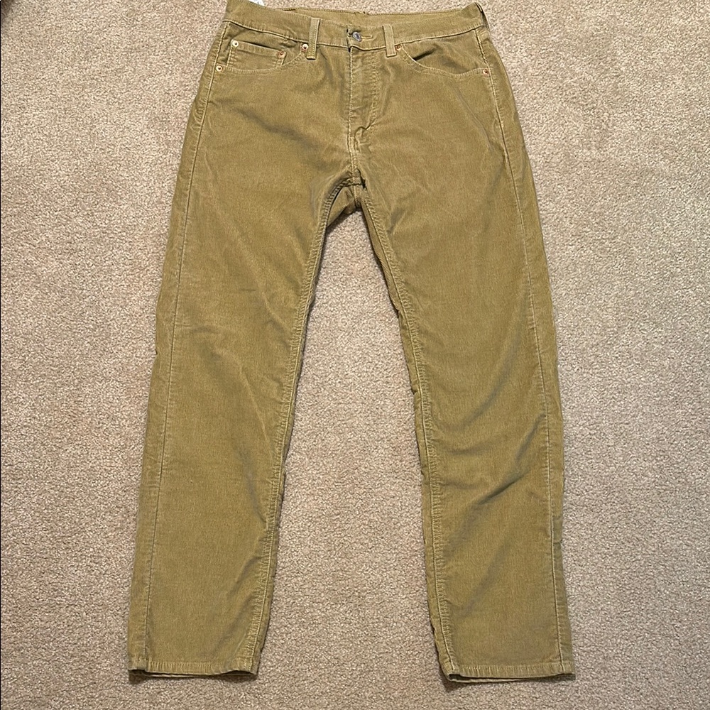 Men's Levi’s 505 Tan Corduroy Pants